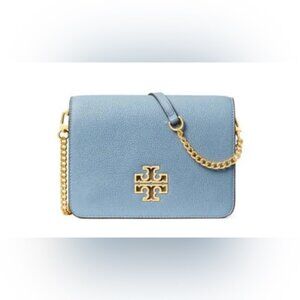 NWT RARE Luxury Classic Minimalist Preppy Authentic Tory Burch Blue Crossbody